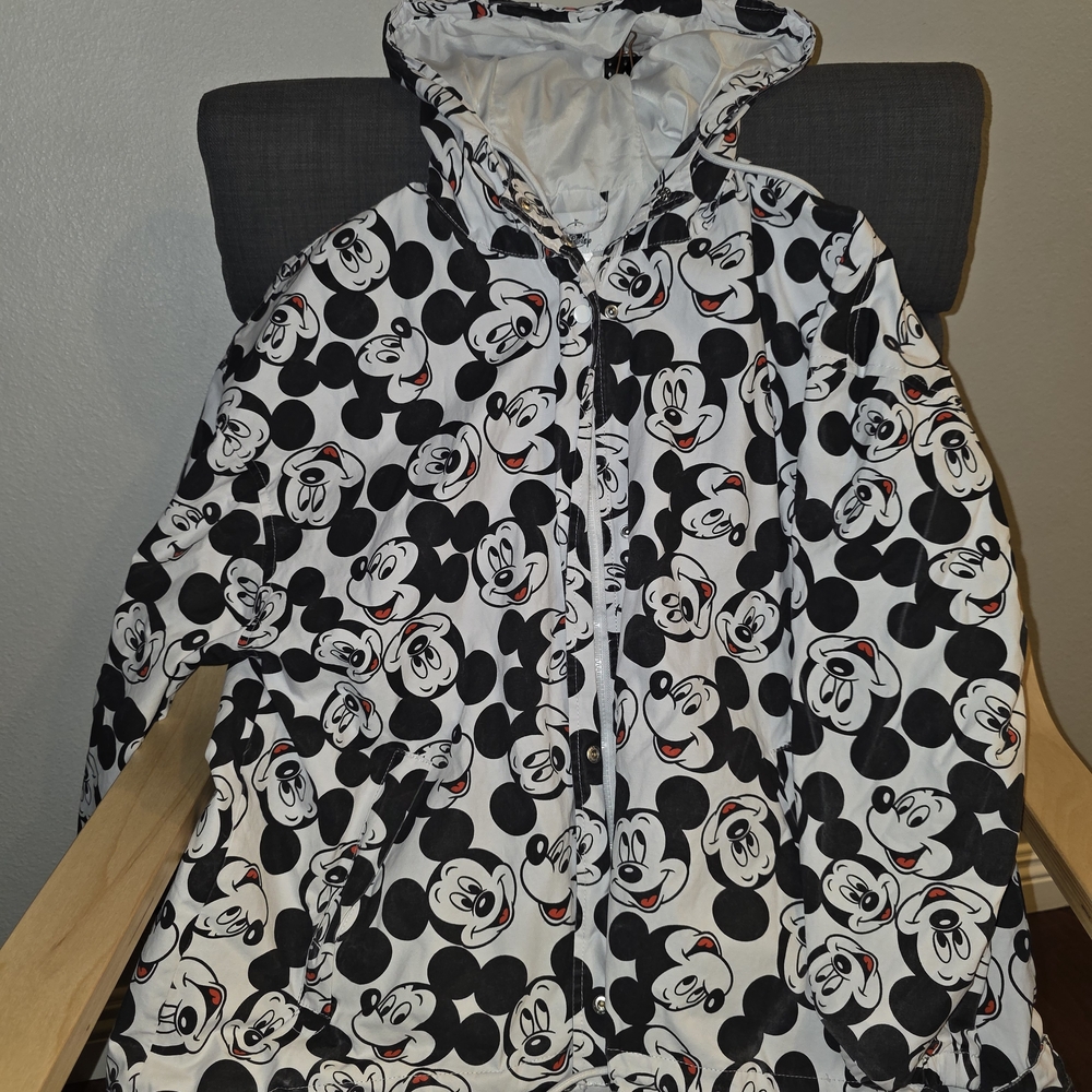 Mickey Mouse Patterned Rain Jacket